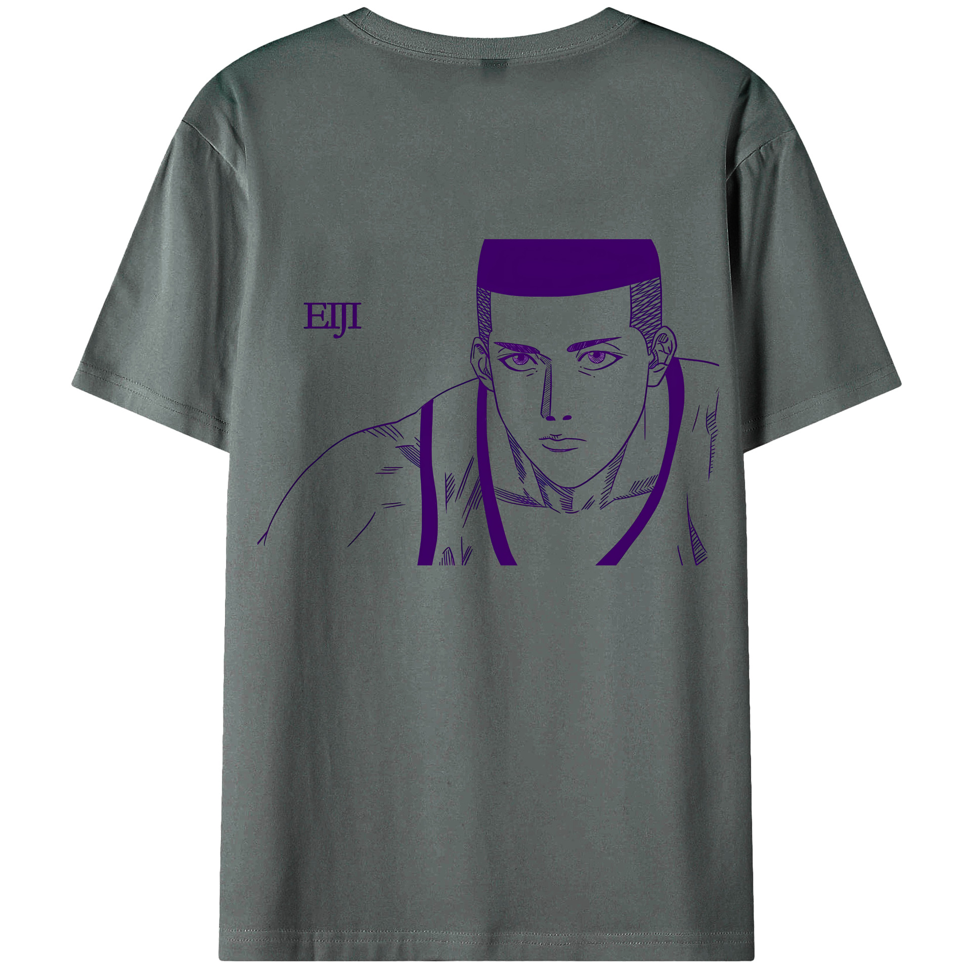 （画像用） SLAM DUNK／スラムダンク 綿100％ メンズ半袖Tシャツ（バックプリント） 通気性